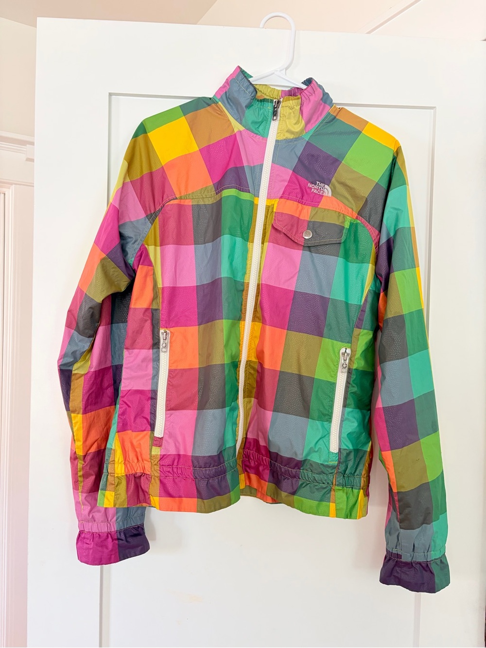 The North Face | Multicolor Plaid Shell Jacket | Women’s Large